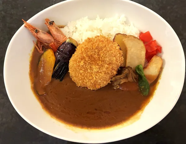 甘えびクリームコロッケカレー