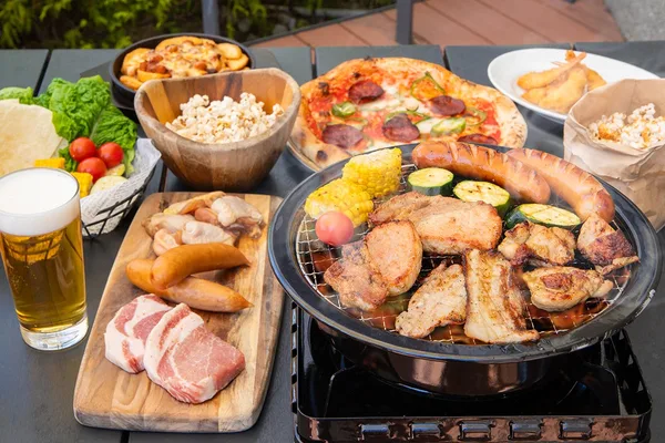 六甲ビール飲み放題付きBBQプランの案内に掲載された画像