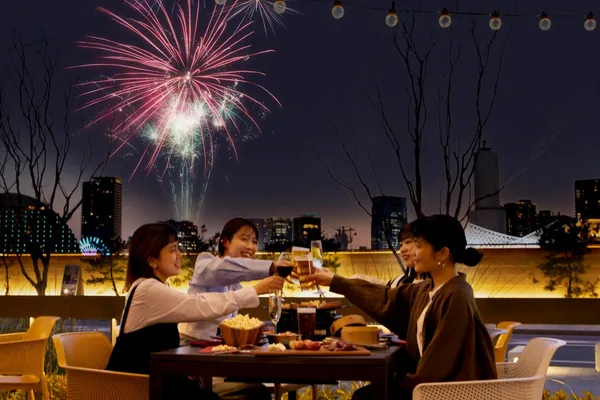 みなとHANABIを見ながらのBBQプランの案内に掲載されたイメージ画像