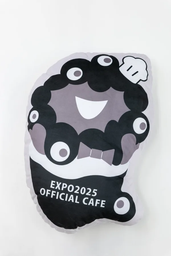 ブラック色のミャクミャククッション