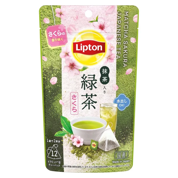 リプトン 抹茶入り緑茶 ティーバッグ12袋