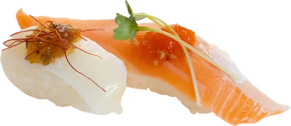 ポキ＆韓国海苔ジュレ 握り食べ比べ