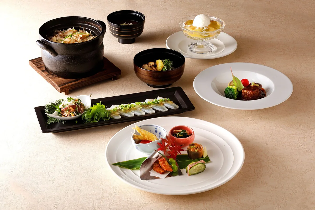 ホテルニューオータニの「松茸と秋の味覚会席」の告知に掲載された画像