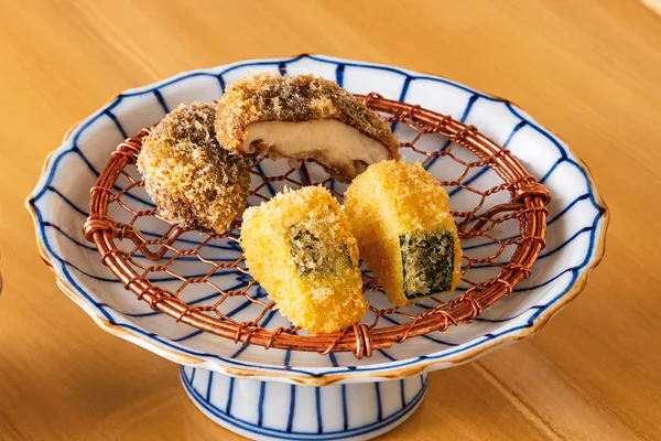 野菜ときのこの二種揚げ
