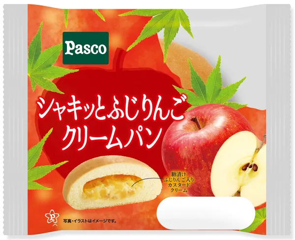 シャキッとふじりんごクリームパン