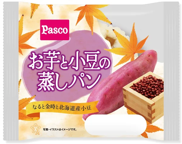 お芋と小豆の蒸しパン