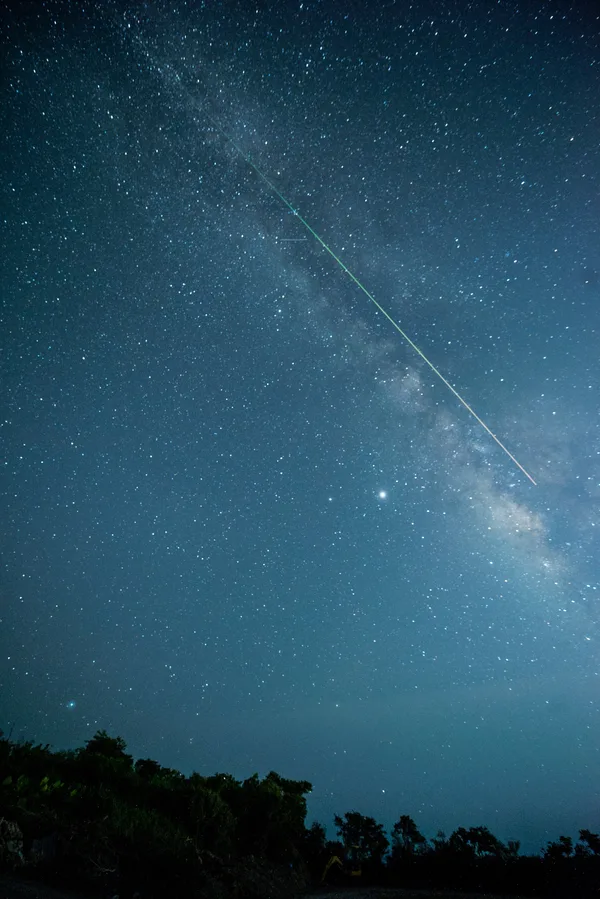 沖縄の夜空に広がる星々