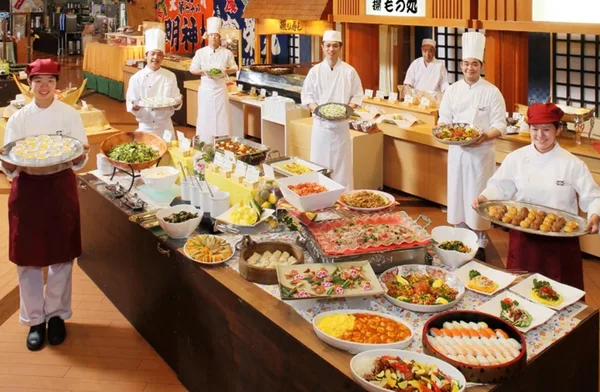 紹介宿のバイキング