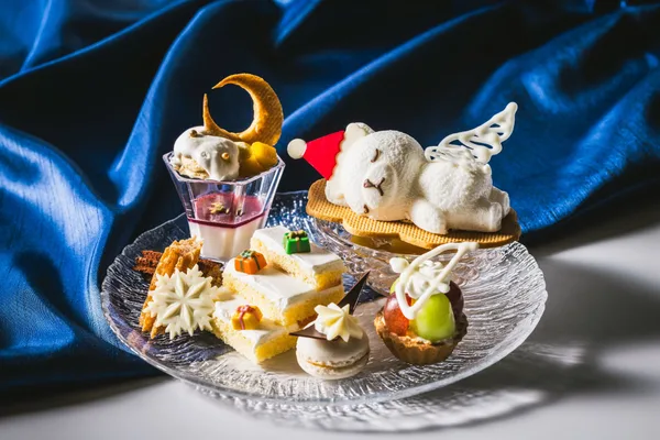 スイーツスタンドの紹介に掲載された画像（クリスマスver.）