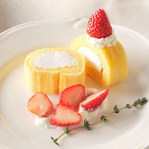 しっとりミニロールケーキ ミルク