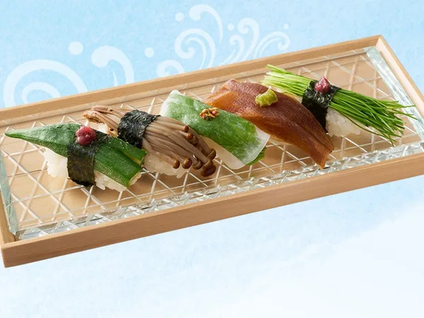 いろどり野菜づくし（季節の野菜握りをご提供）