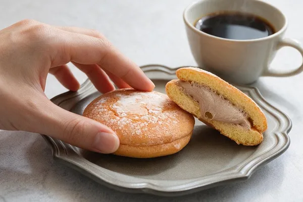 コーヒーと合わせる食べ方の説明に掲載された画像