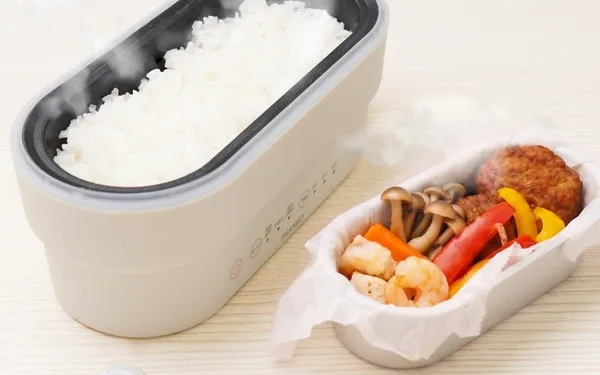サンコー真・2段式弁当箱炊飯器、1合炊きと300mLトレイを搭載の本文画像1