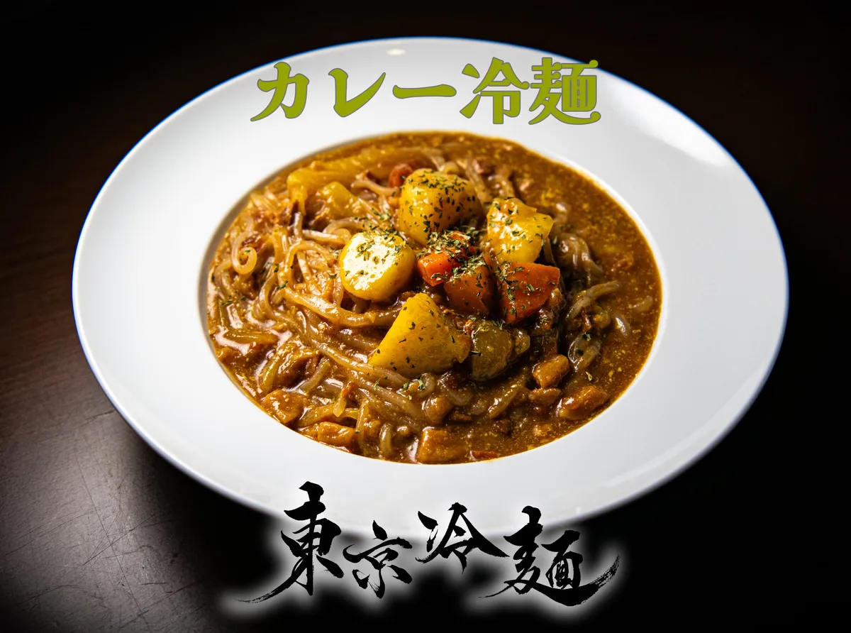 冷たいカレー冷麺