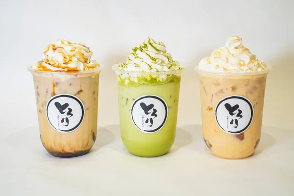 飲むわらびもち黒蜜・抹茶・ミルクティー