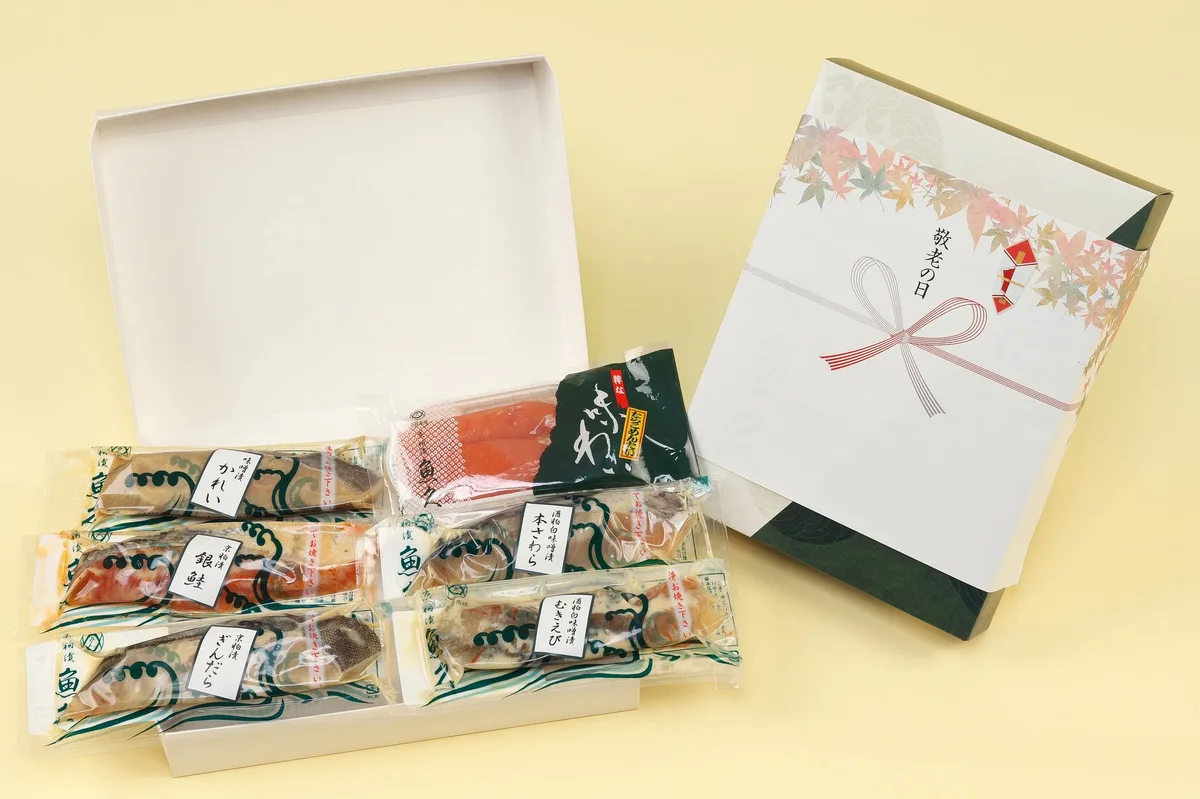 京粕漬 魚久、9月5日から敬老の日セットを店頭販売のアイキャッチ