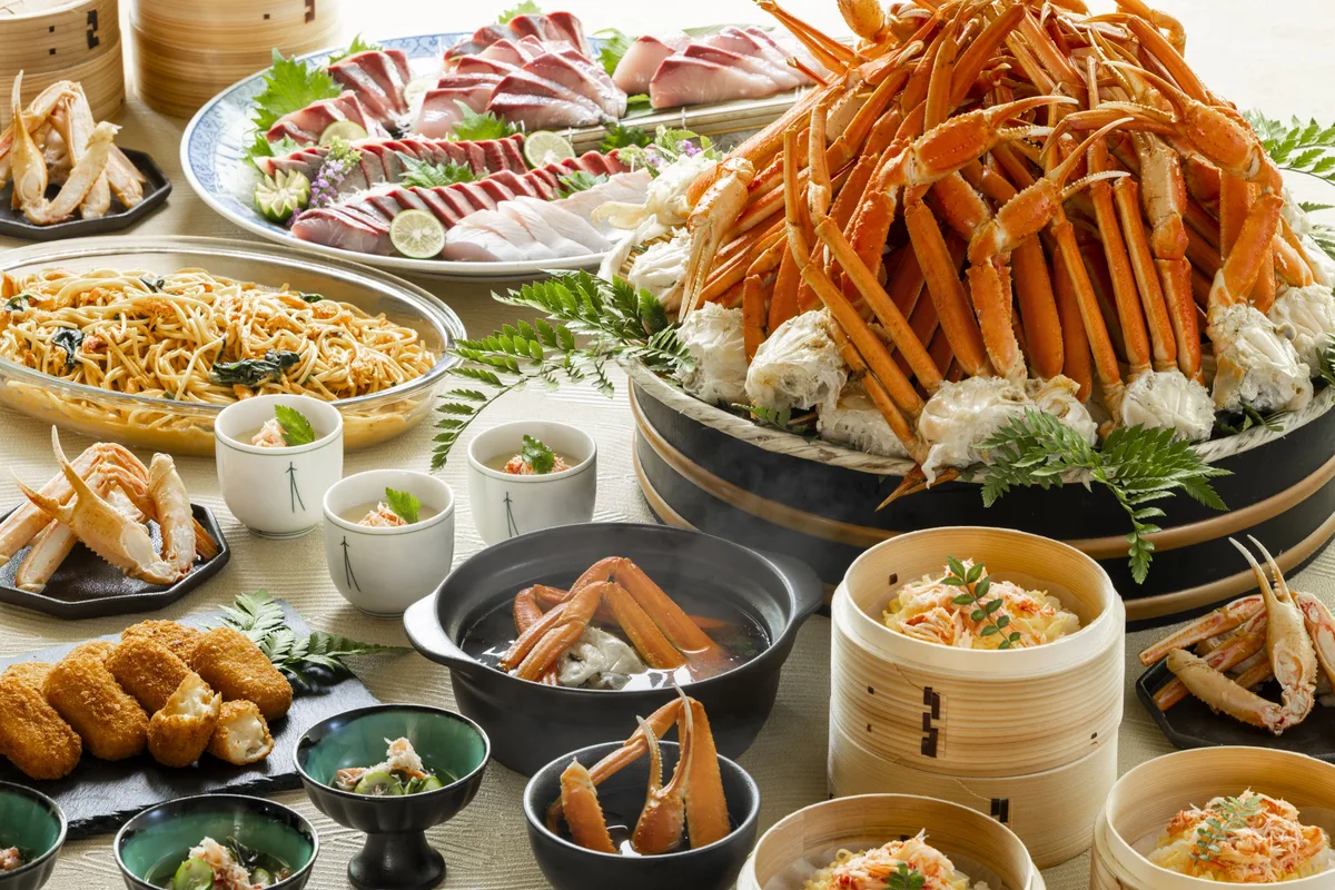 山中温泉 河鹿荘の冬の蟹料理の紹介に掲載された画像