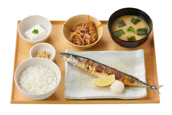 揚げ出し茄子小鉢付 さんまの塩焼定食