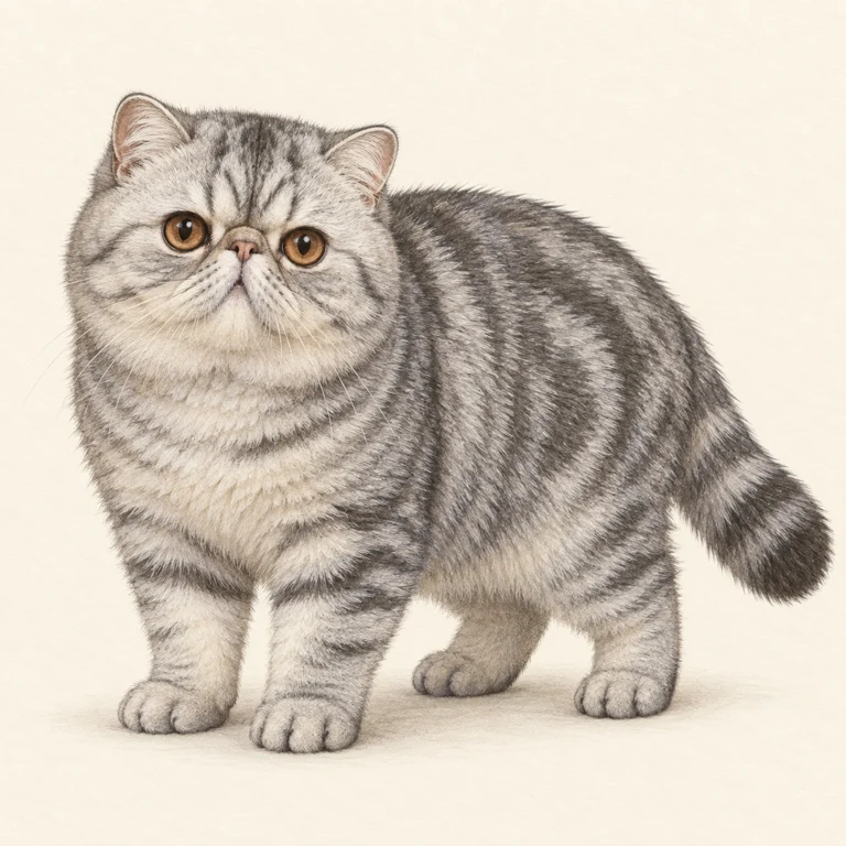 エキゾチックの外見の一例を描いたAI生成イラスト