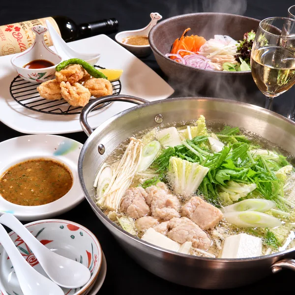 九重部屋特製タレ 力士湯豆腐コース（飲み放題込み）