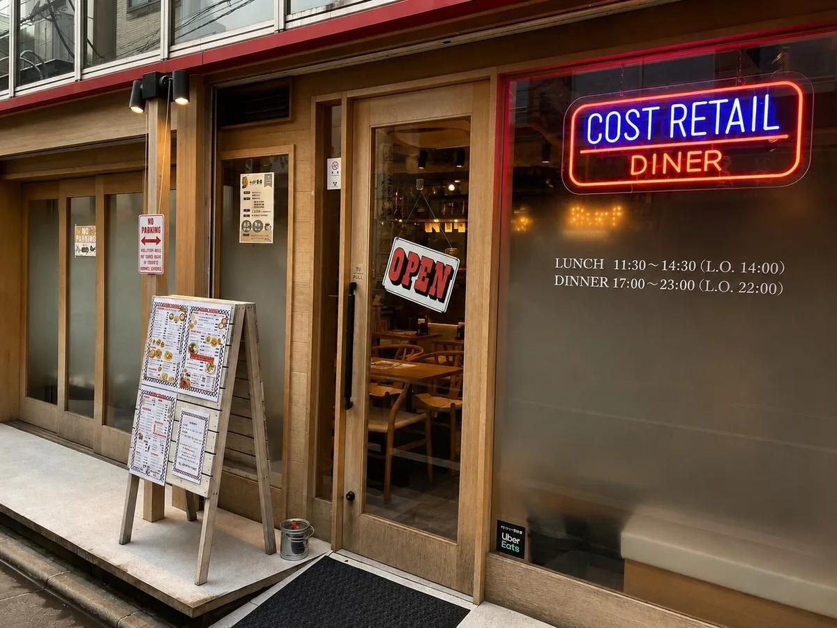 COST RETAIL DINERの外観