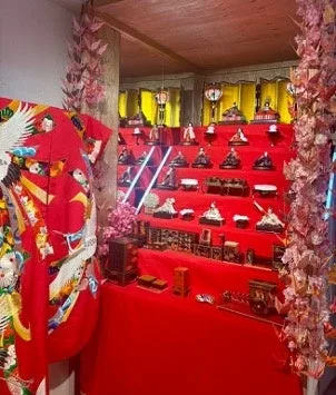 大正時代のお雛様の展示