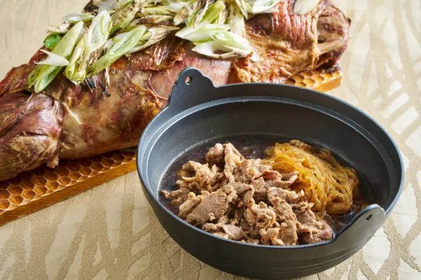 ラム肉のすき焼き 山椒香る割り下