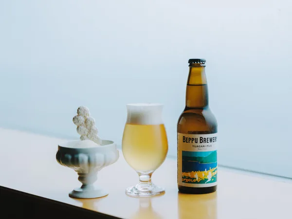 界 別府のジモビールと湯けむりアイス