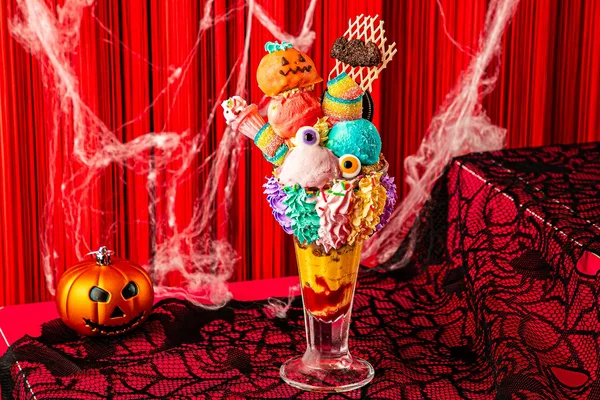カラフルハロウィンパフェ!!