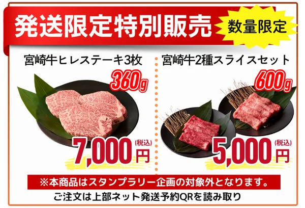発送限定の特別販売商品についての節に掲載された画像