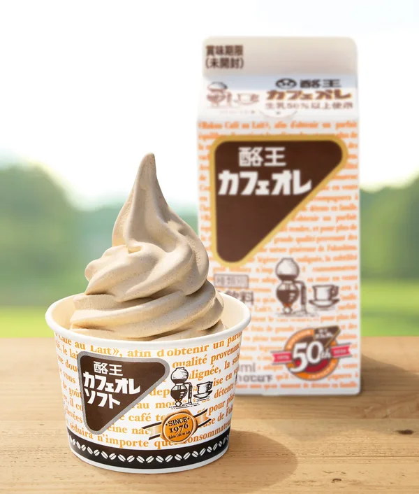 酪王カフェオレソフトクリーム（1個）550円