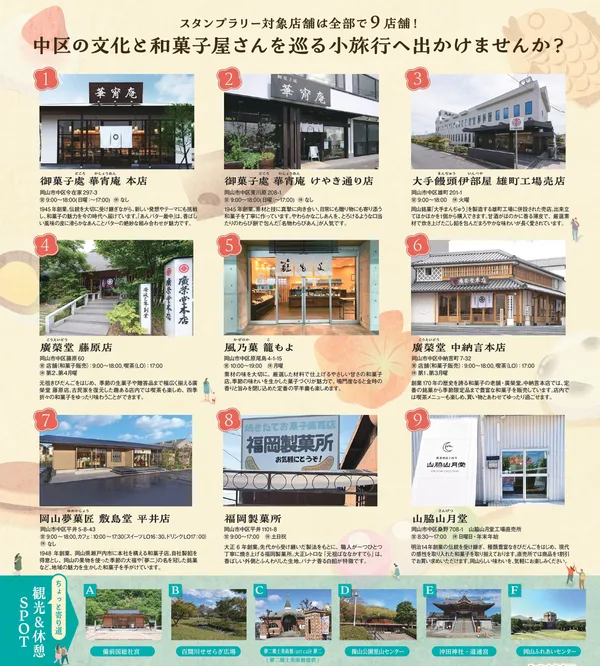 スタンプラリー対象スポットの節に掲載された画像