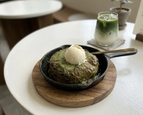 朝食から注文できる抹茶ベーグルのフレンチトースト