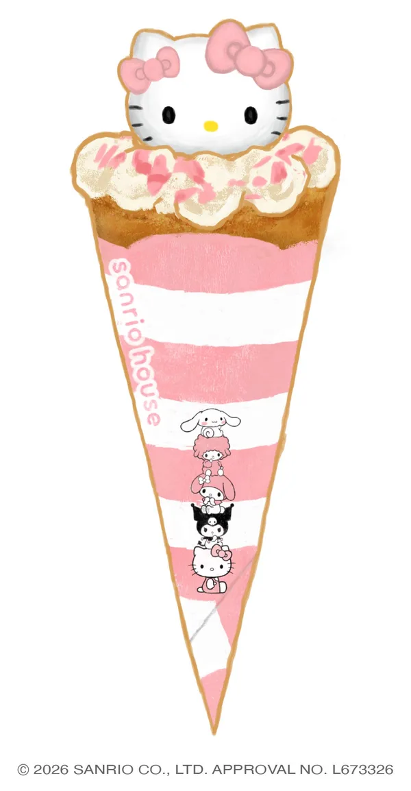 【期間限定】ハローキティのアイスクレープ 1,680円