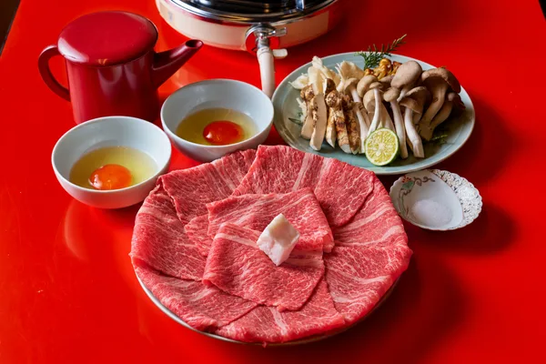 松茸すき焼セットの紹介に掲載された画像