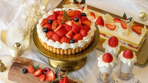 クリスマス定番のショートケーキやタルトもご用意 (イメージ)