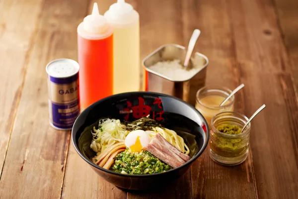 油そば＋スペシャルトッピングA（ねぎゴマ+半熟たまご）