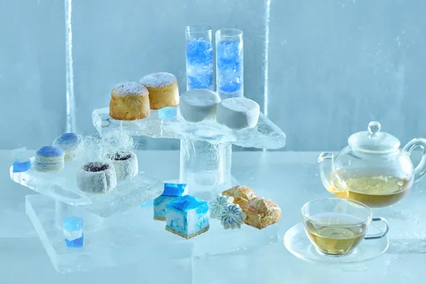 氷のアフタヌーンティーの画像