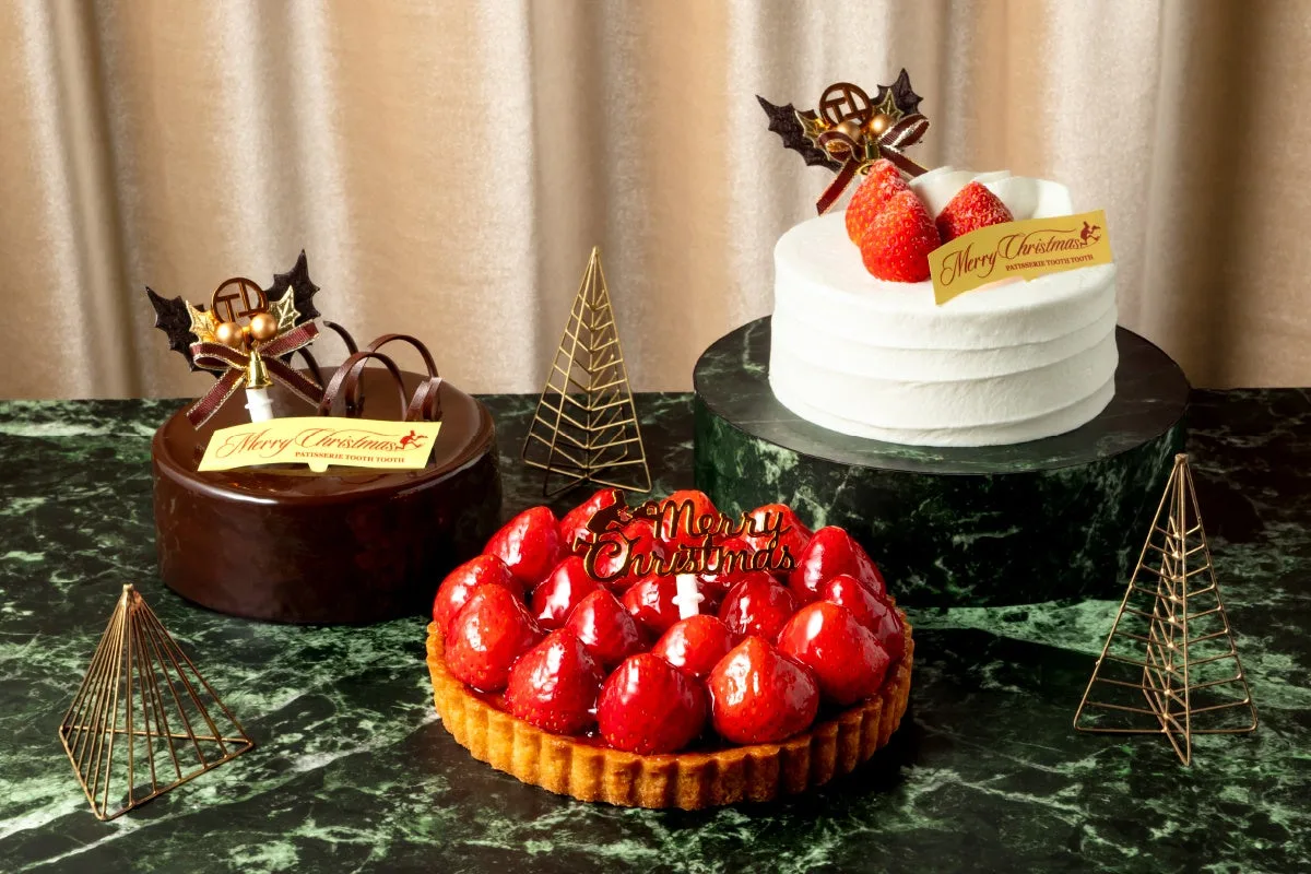 「PATISSERIE TOOTH TOOTH」のクリスマスケーキのリリースに掲載された画像