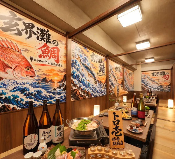 酒と肴を楽しめる寛ぎの空間