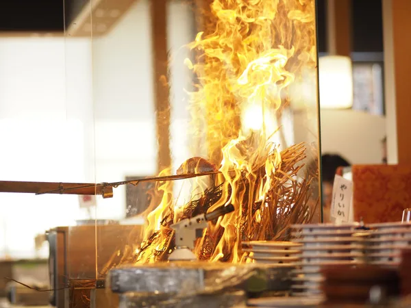 藁焼きショーの紹介に掲載された画像