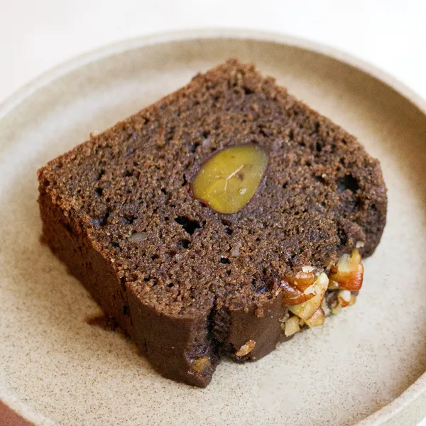 渋皮栗とほうじ茶のパウンドケーキ